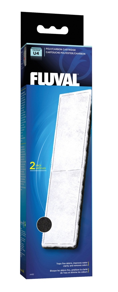FL Poly Aktivkohle Filtereinsatz U4 2St
