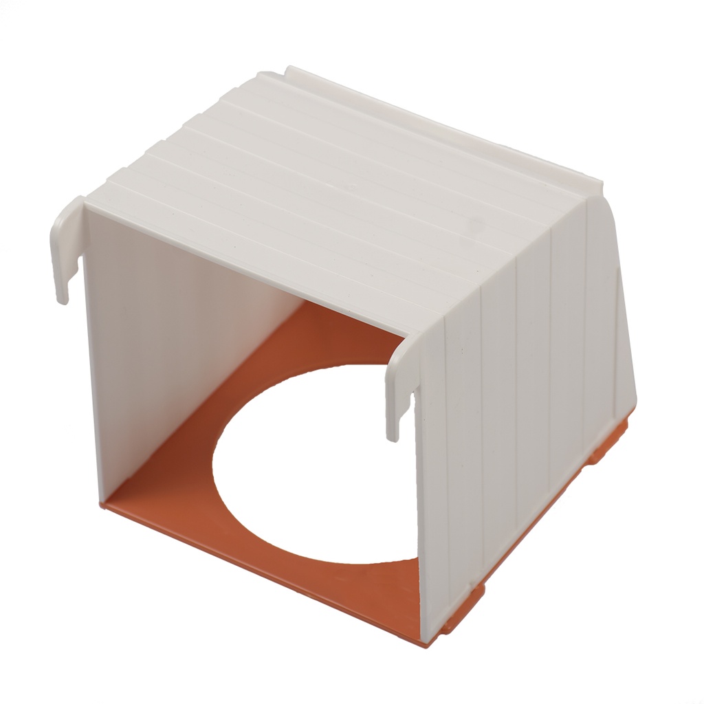 Nestkastje plastiek zonder nest wit/oranje