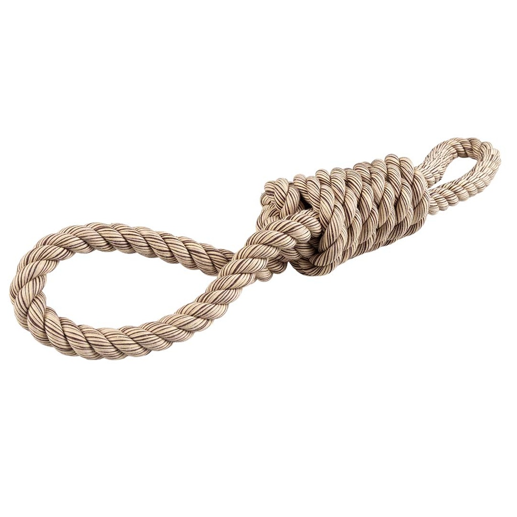 Flossy tug rope with 2 loops
