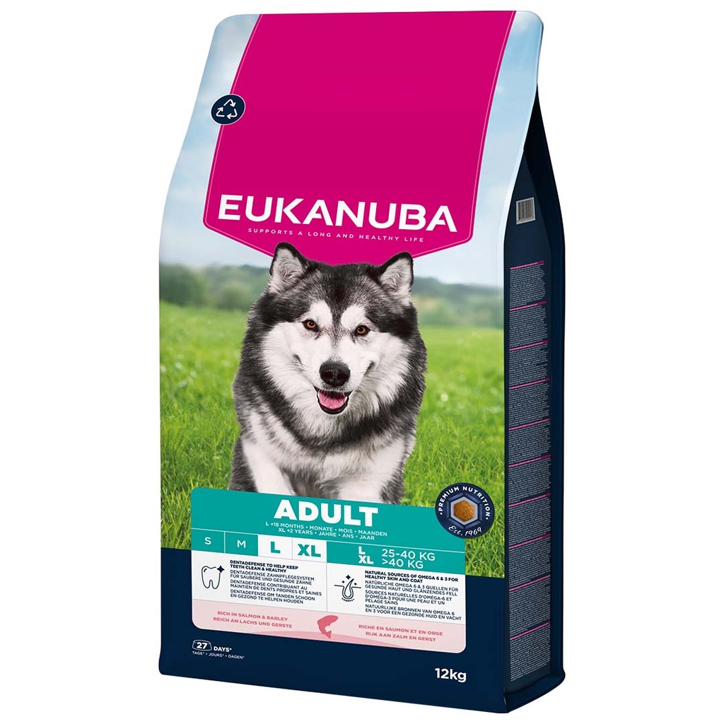 Euk dog adult large breed salmon