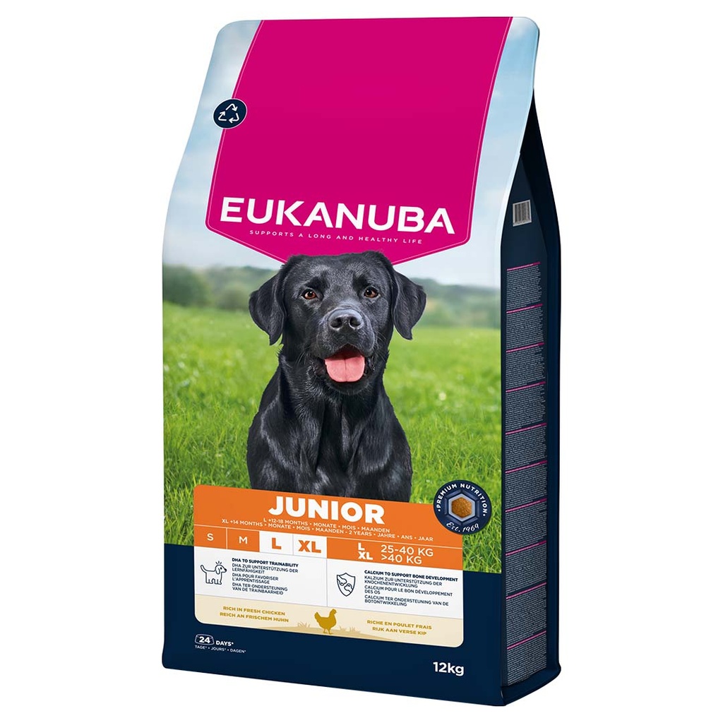 Euk dog junior large breed chicken