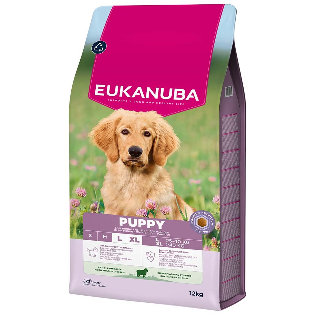 Euk dog puppy large breed lamb&rice