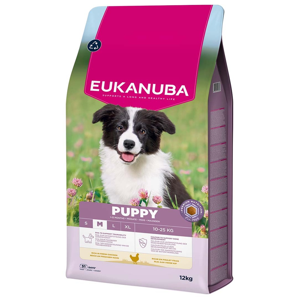 Euk dog puppy medium breed chicken