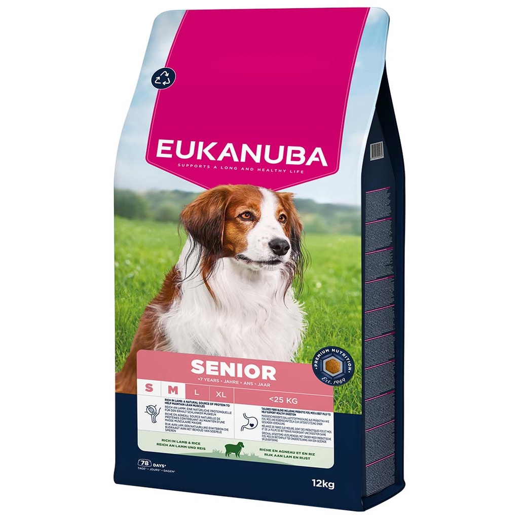 Euk dog senior small&medium breed lamb&rice