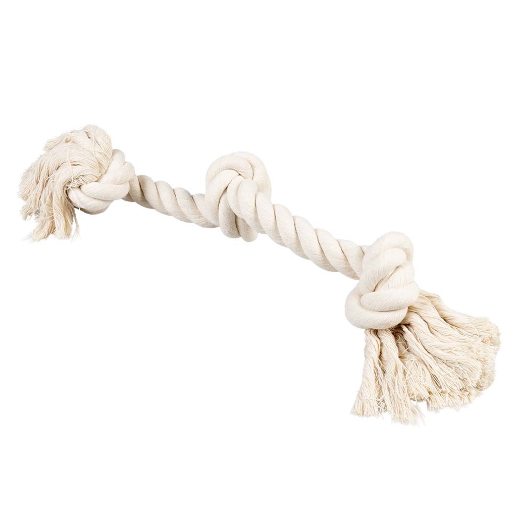 ECO Cotton touw met 3 knopen