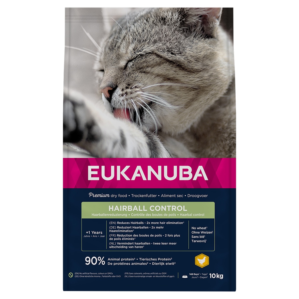 EUK cat ad hairball control