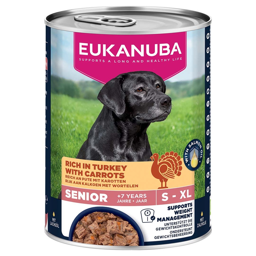 EUK dog wet senior turkey