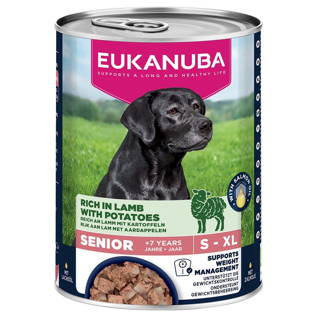 EUK dog wet senior lamb
