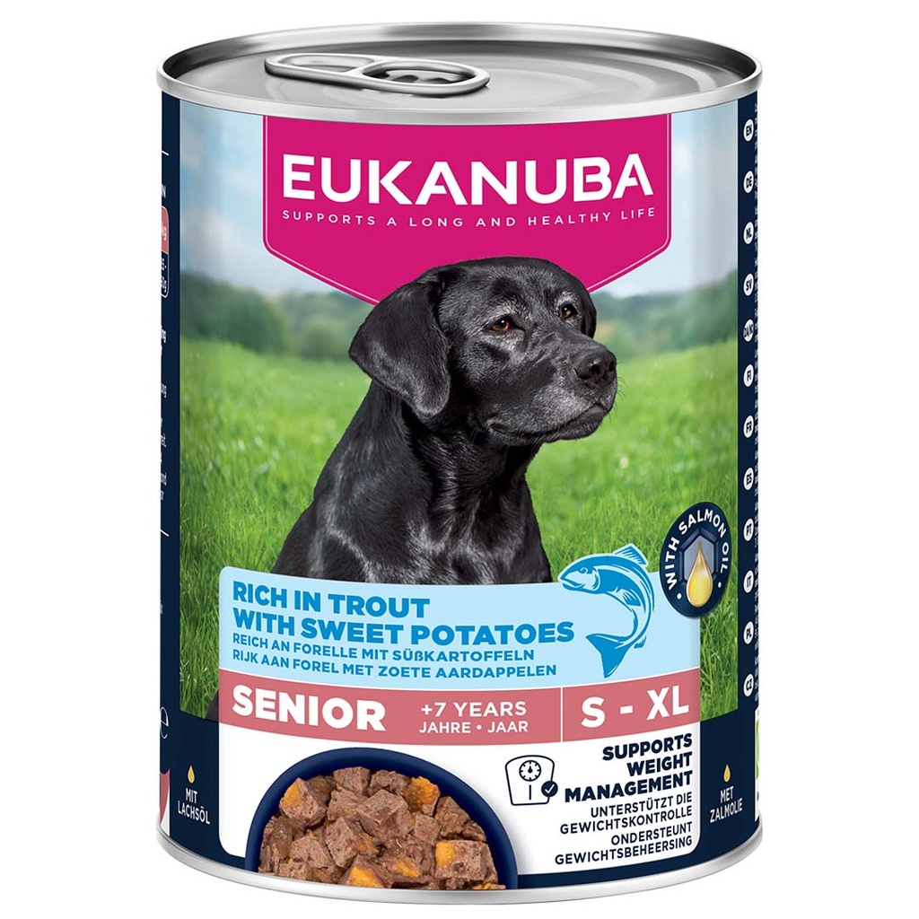 EUK dog wet senior trout