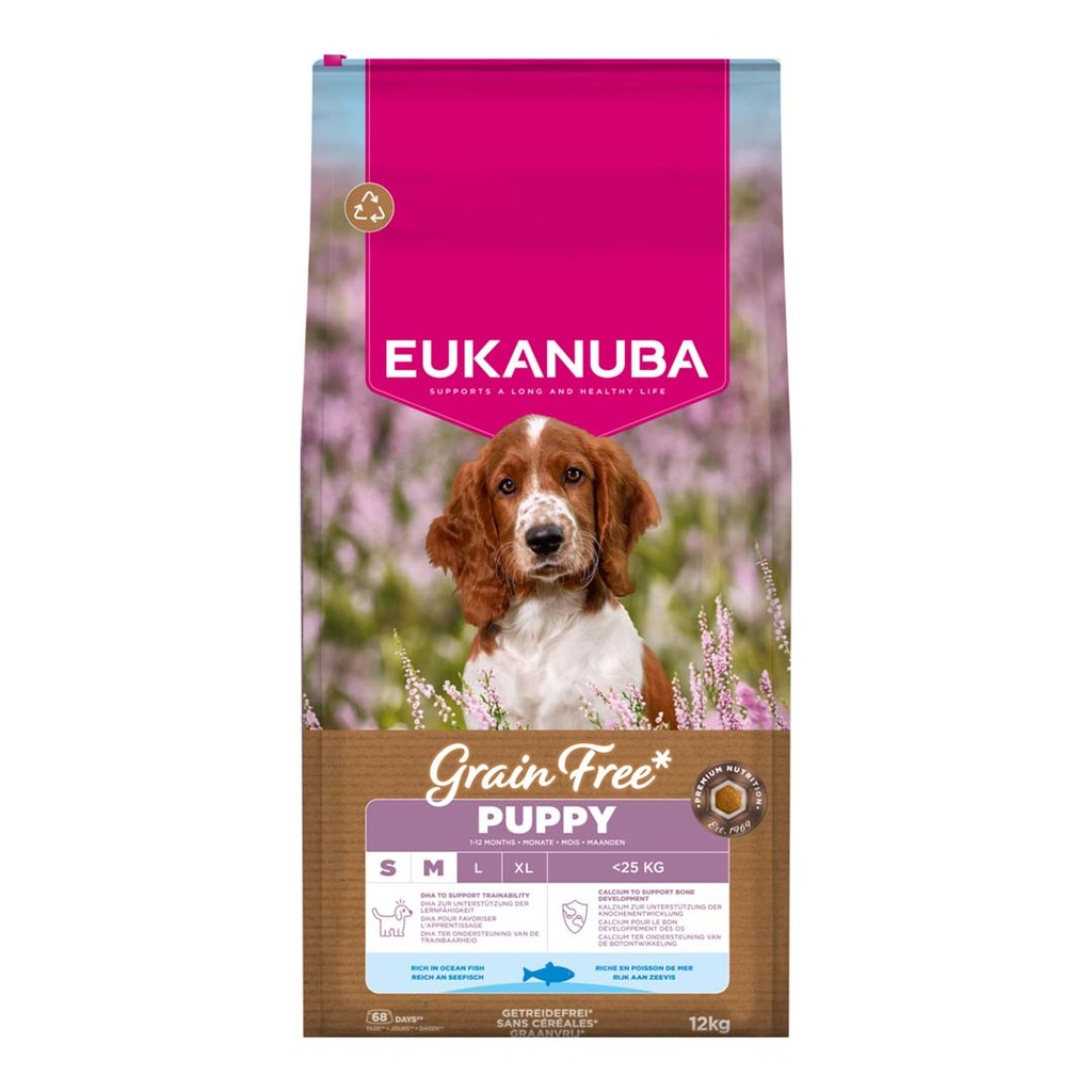 Euk Grainfree Ocean Fish Puppy S/M breed