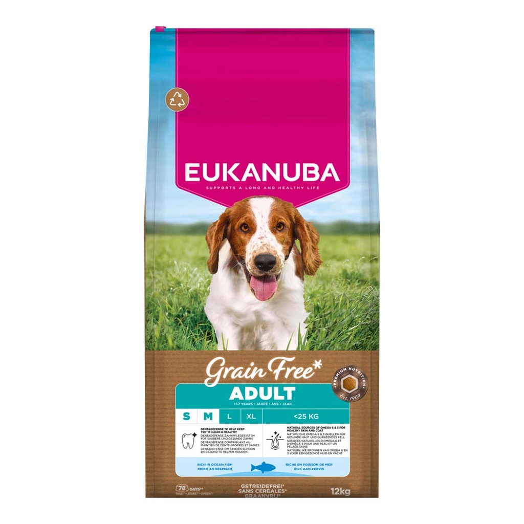 Euk Grainfree Ocean Fish Adult S/M breed