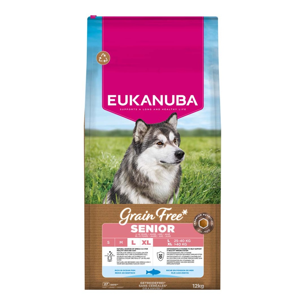 Euk Grainfree Ocean Fish Senior L breed