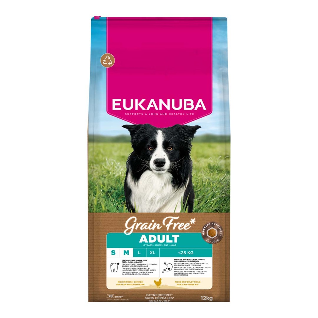 Euk Grainfree Chicken Adult S/M breed