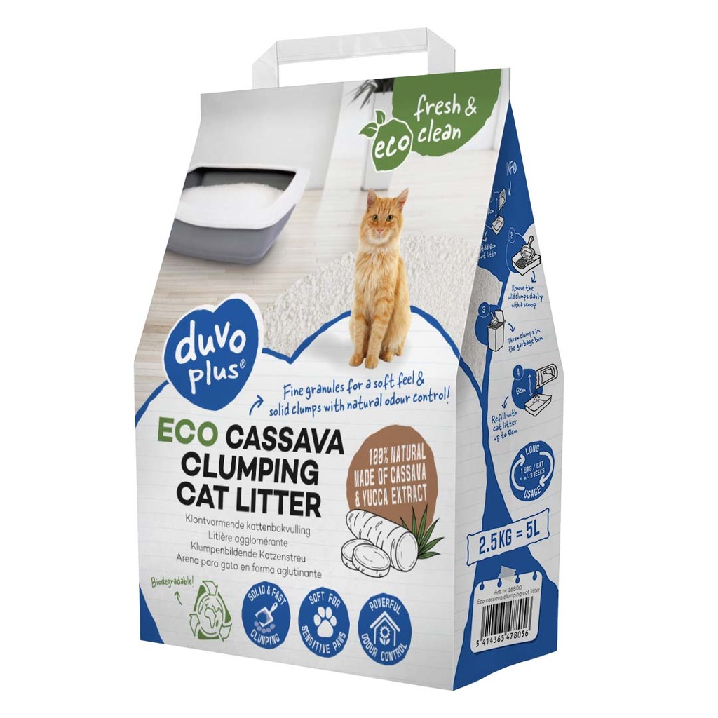 ECO cassave klontvormende kattenbakvulling