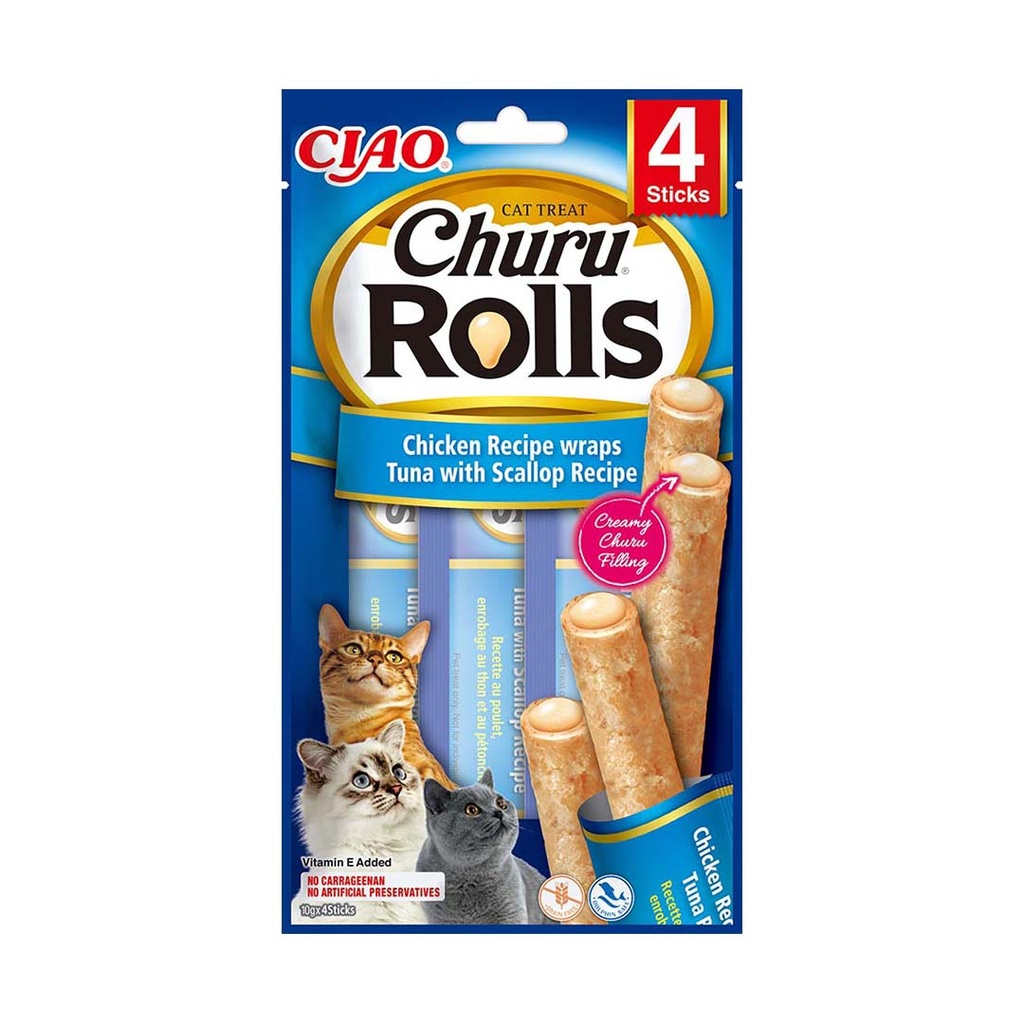 CIAO Churu Rolls kip&tonijn&sint-jakobsschelp