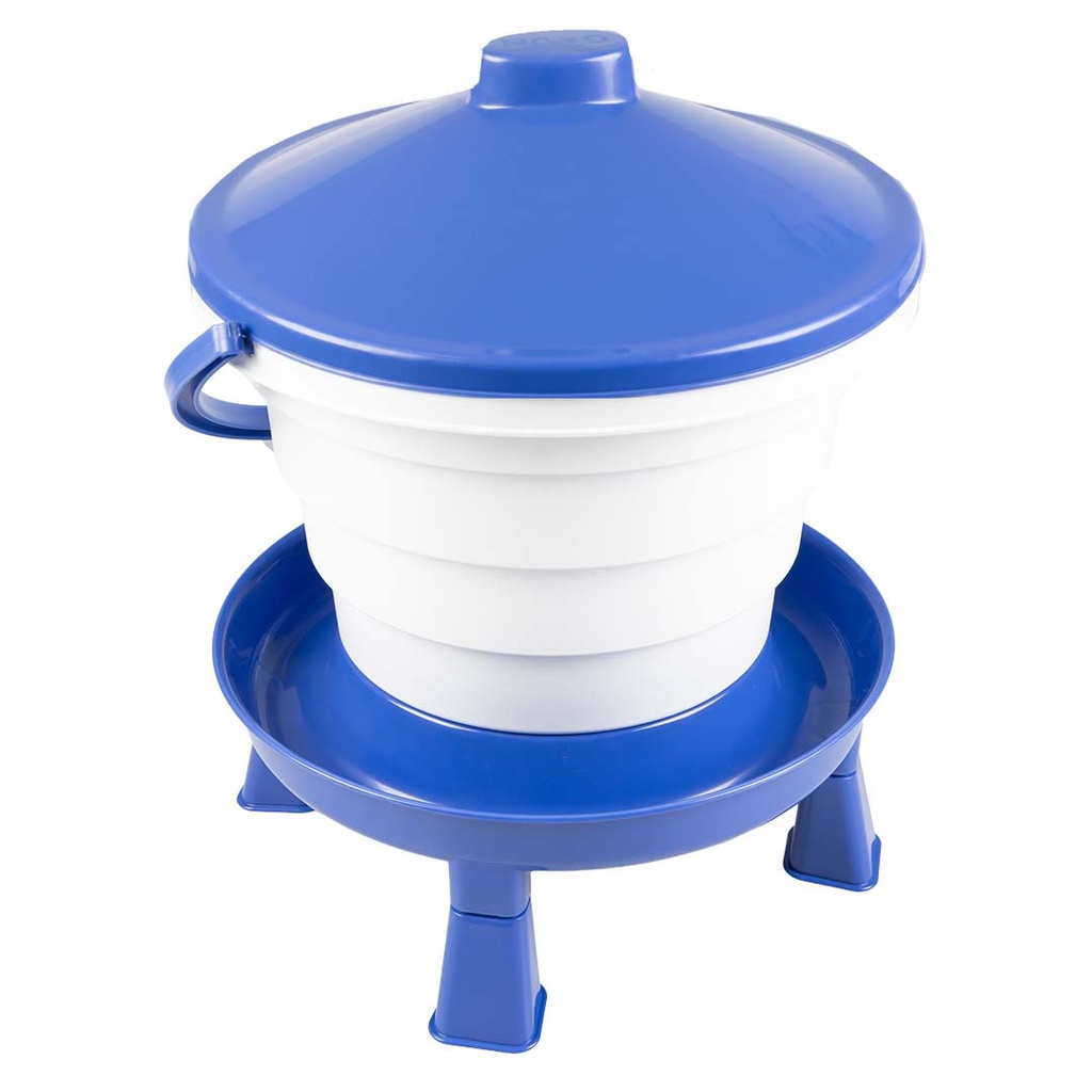Drinkklok met pootjes voor pluimvee plastic