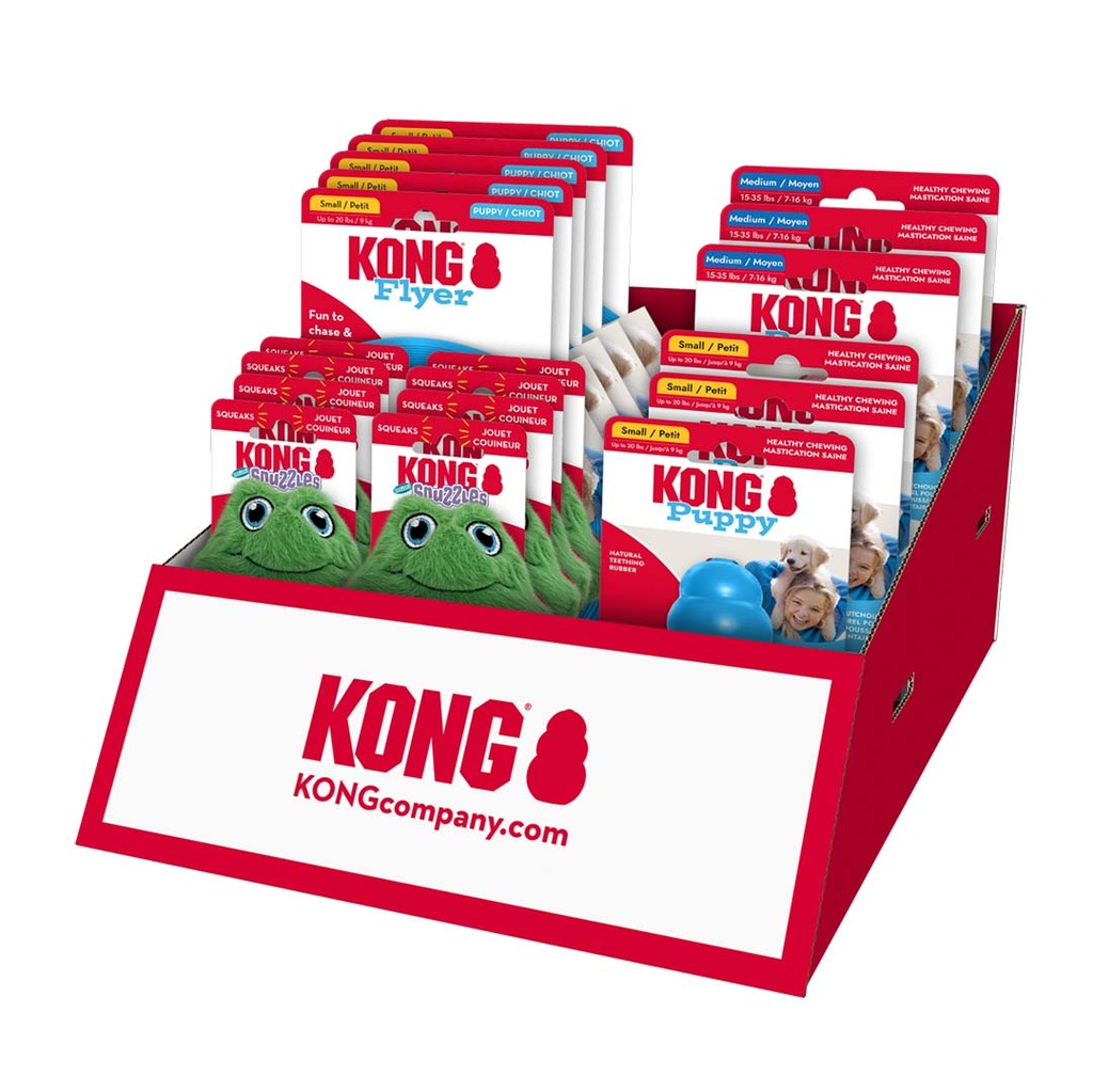 KONG Puppy, Flyer & Mini snuzzles CDU