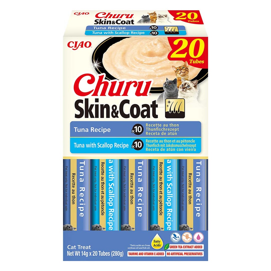 CIAO Churu Skin&Coat tonijn mix multipack