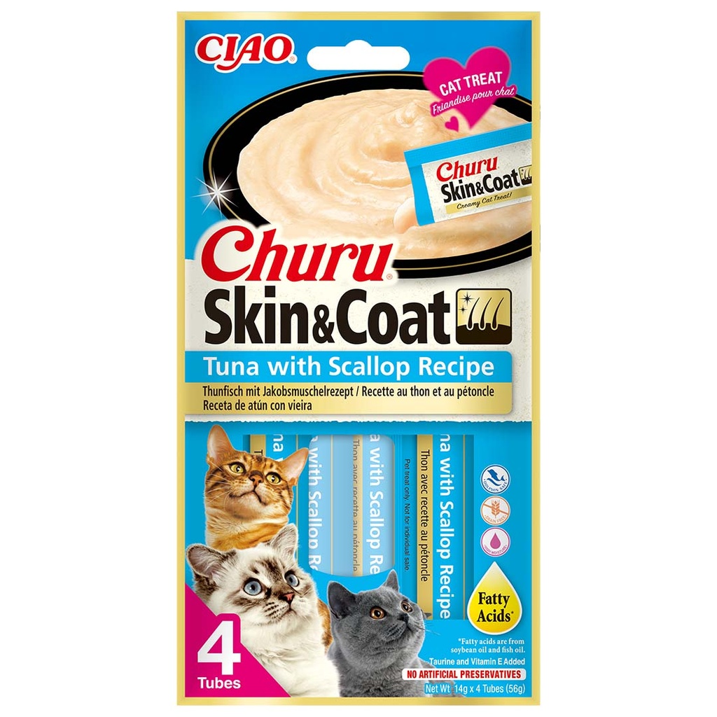 CIAO Churu Skin&Coat tonijn&sint-jakobsschelp
