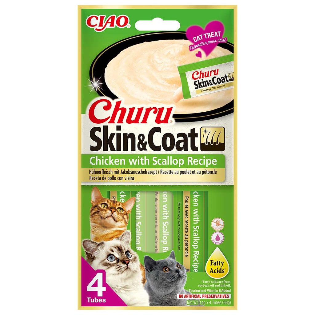CIAO Churu Skin&Coat kip&sint-jakobsschelp