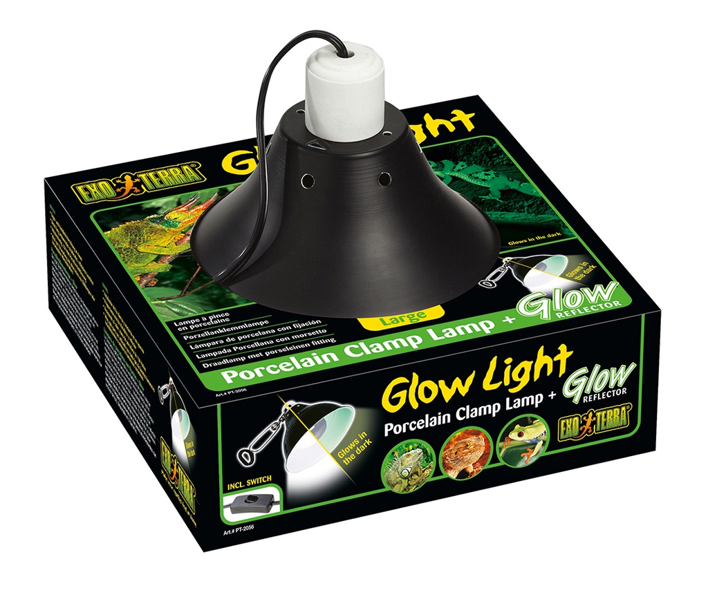 EX KLEMLAMP + GLOW REFLECTOR PORSELEIN