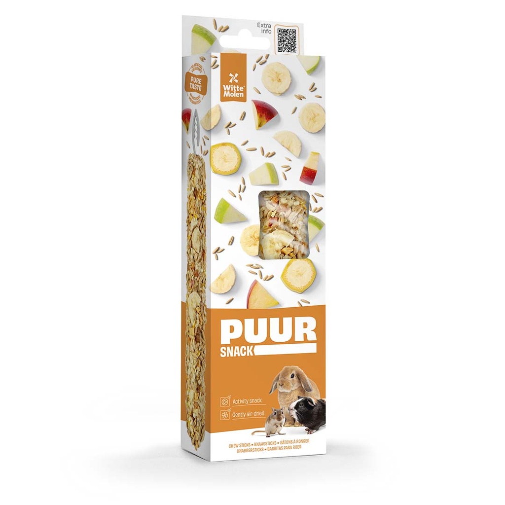 PUUR Knaagsticks banaan & appel