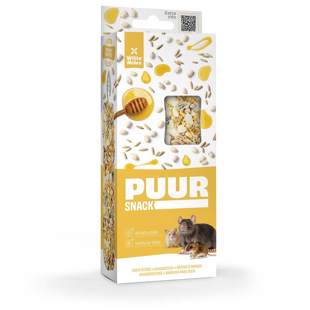 PUUR Knaagsticks rijst & honing