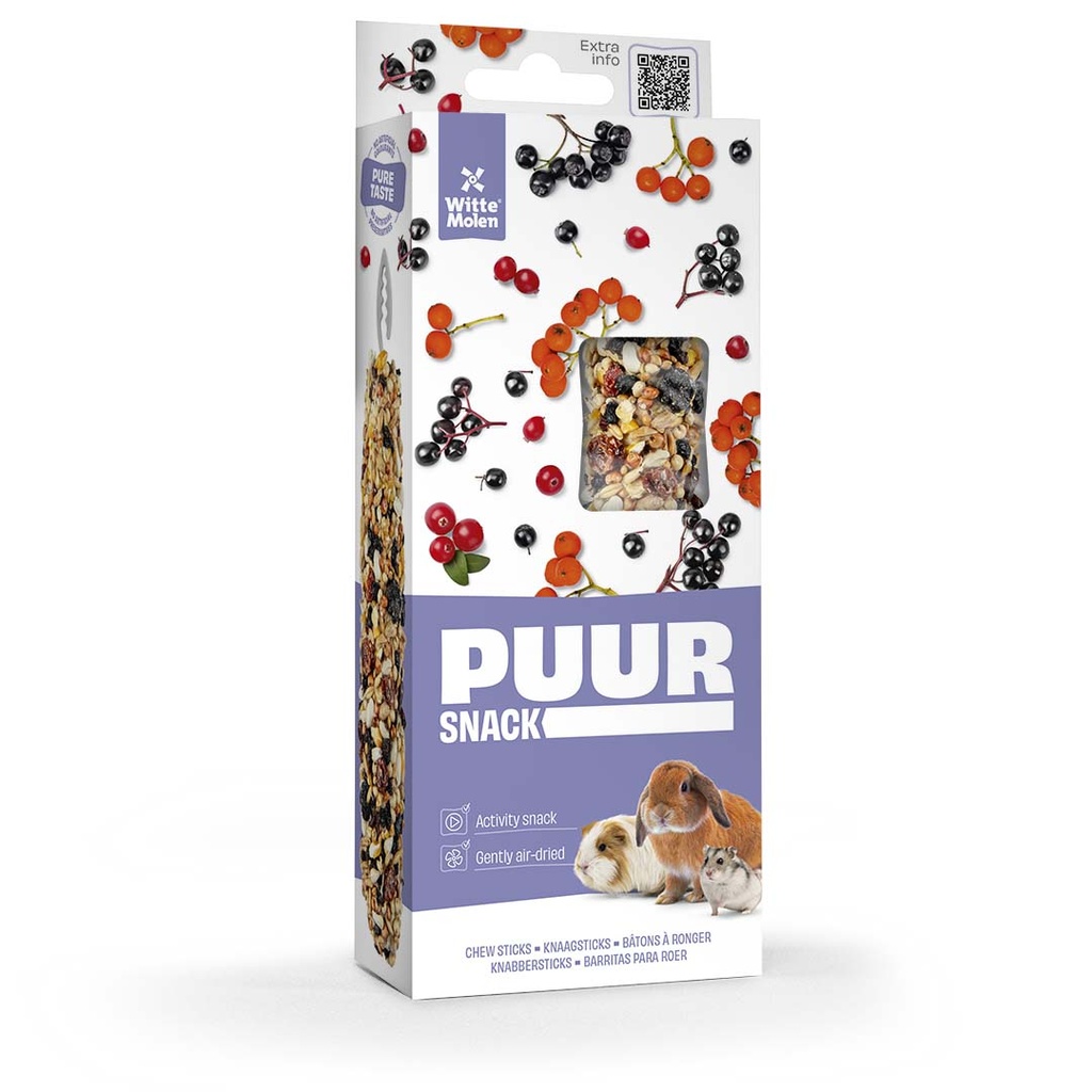 PUUR Knaagsticks veenbes & vlierbes