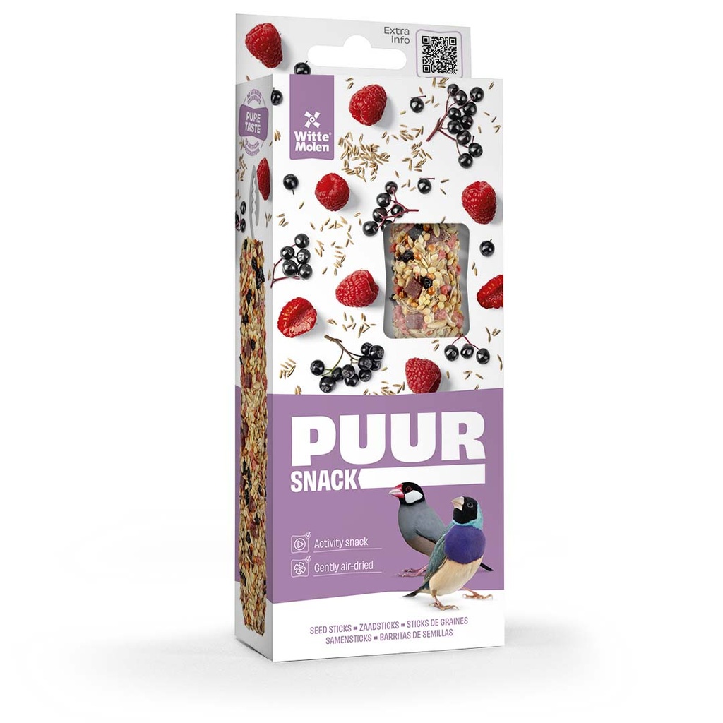 PUUR Sticks exoten framboos & vlierbes