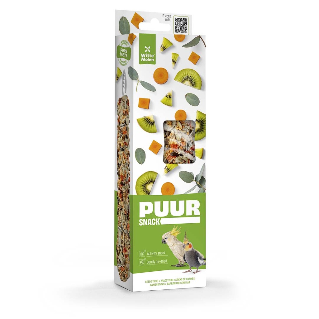PUUR Sticks grote parkiet kiwi & eucalyptus
