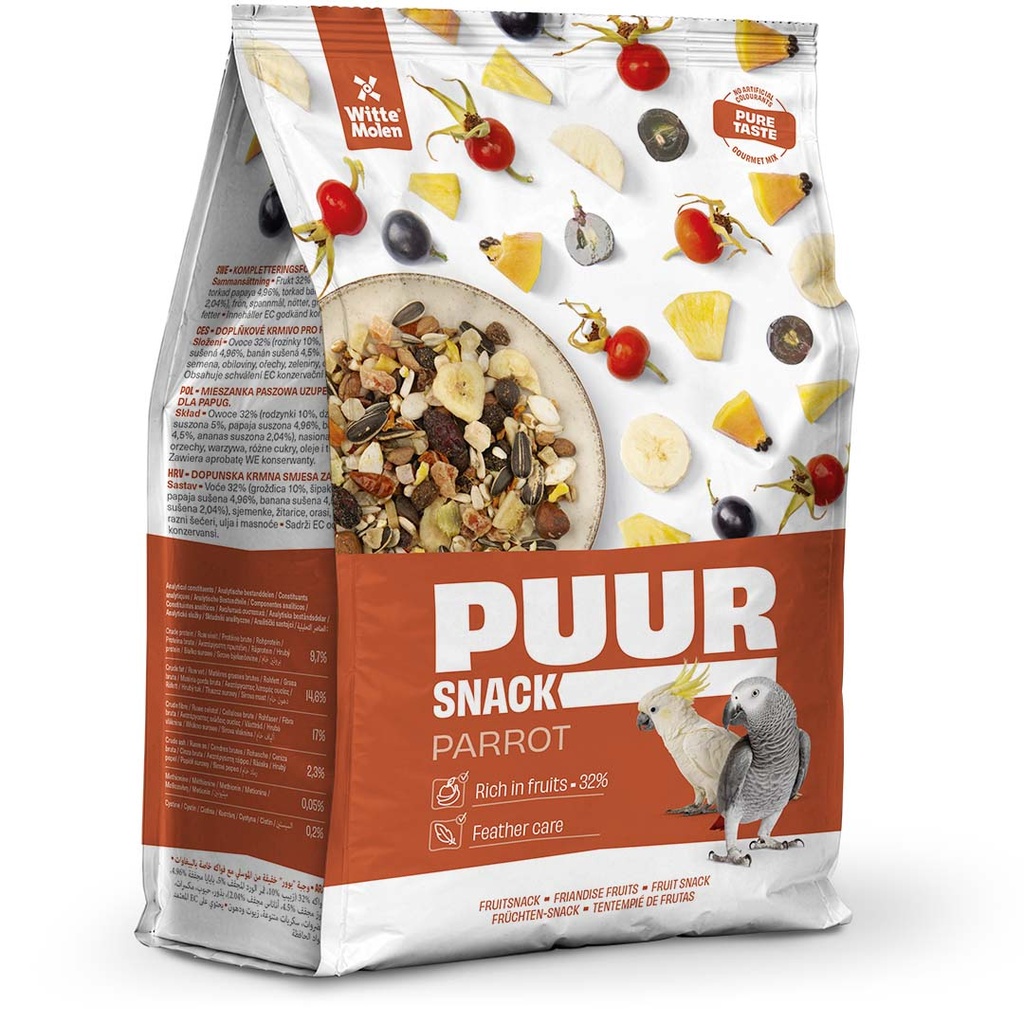 PUUR Snack muesli papegaai fruit