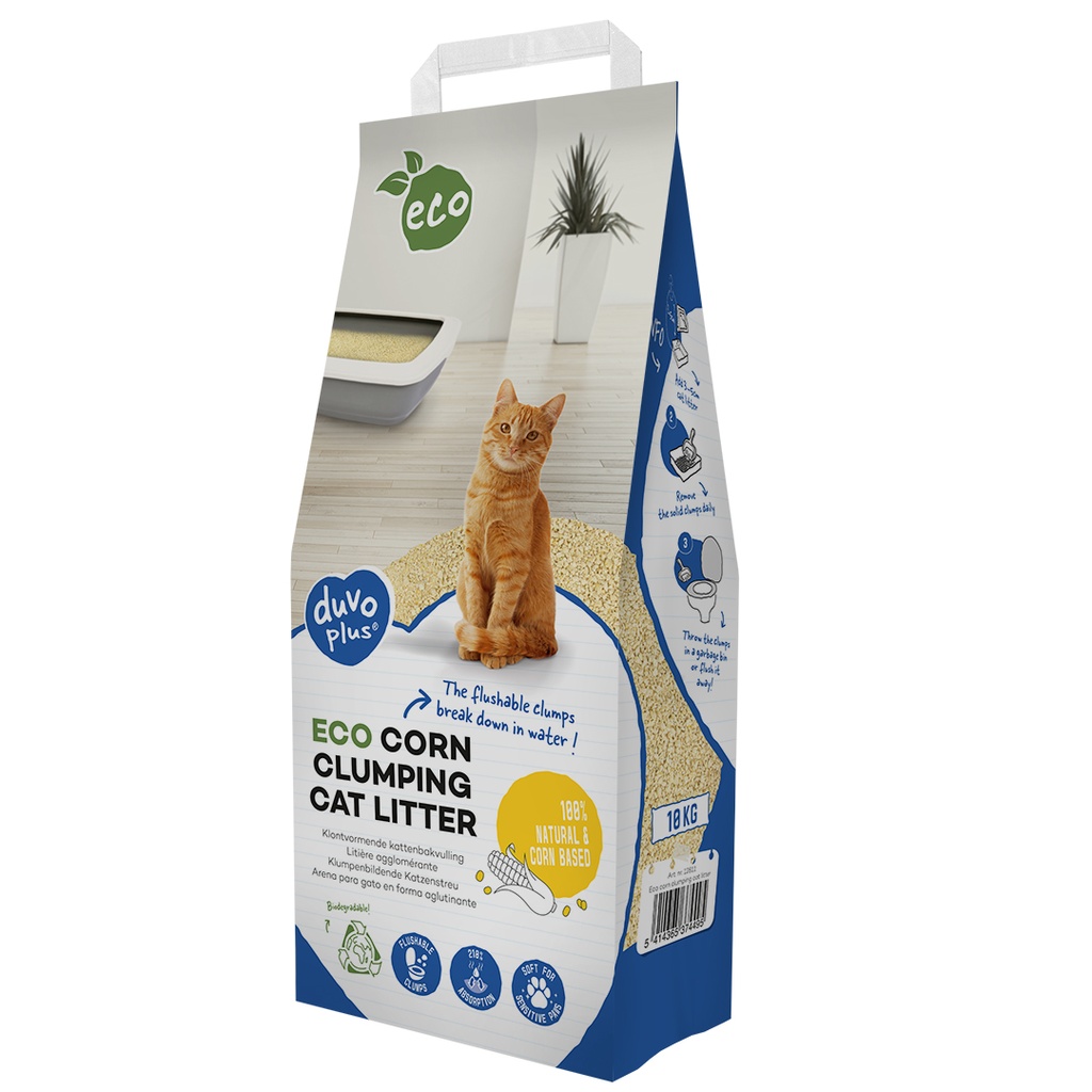 ECO maïs klontvormende kattenbakvulling