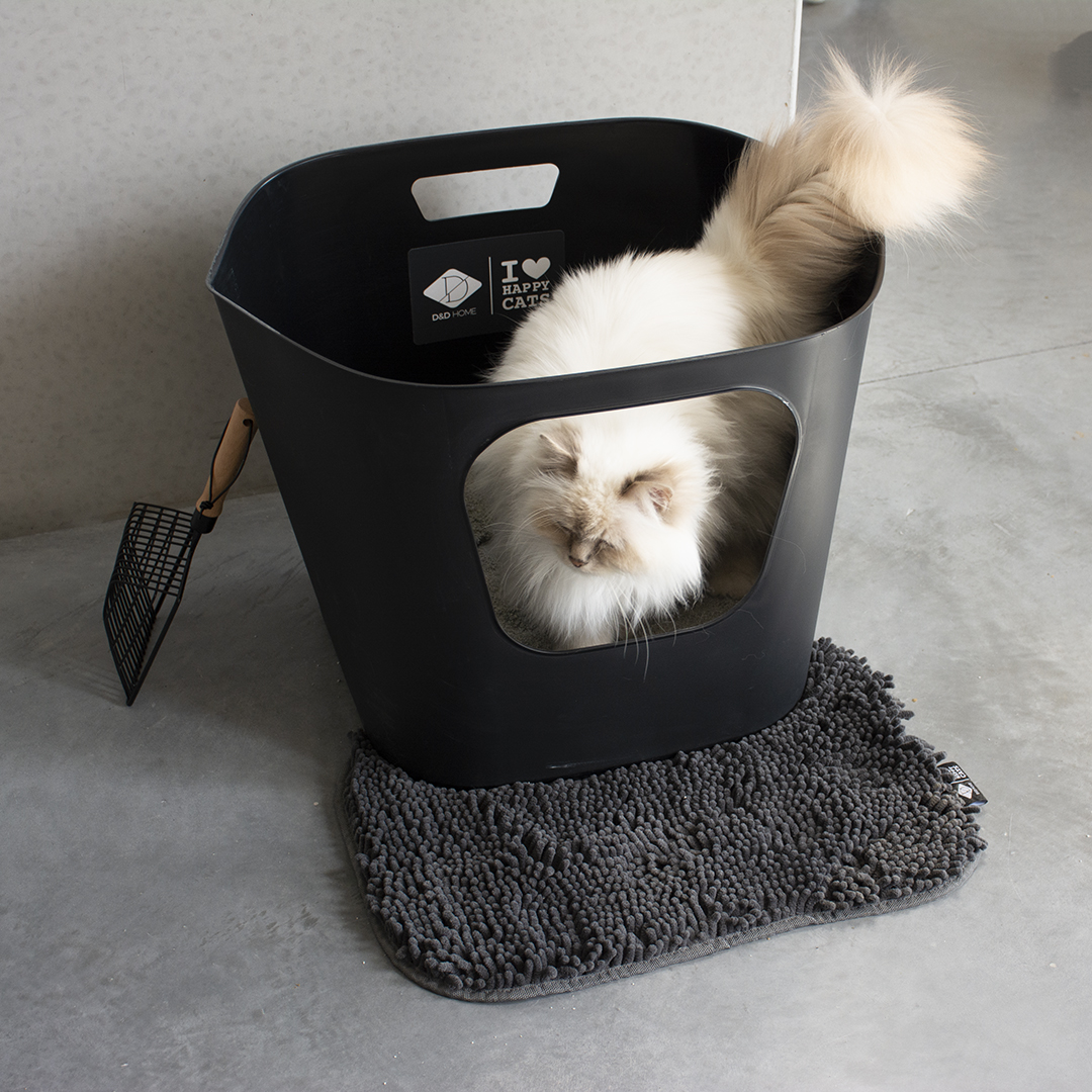 [441/482186] DEAN - Open gerecycleerde kattenbak [zwart (Zwart)]
