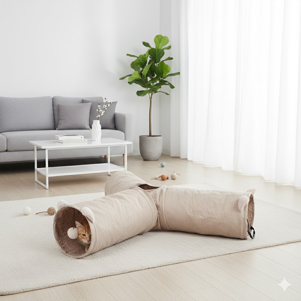 [14295] Speeltunnel labyrint Cozette [beige (Bruin)]